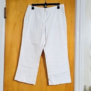 The Limited, size 8, white cropped pants